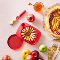 chef-n-16-slice-apple-corer-slicer-affettamele-e-scavezzacore-in-acciaio-a-16-fe image 2