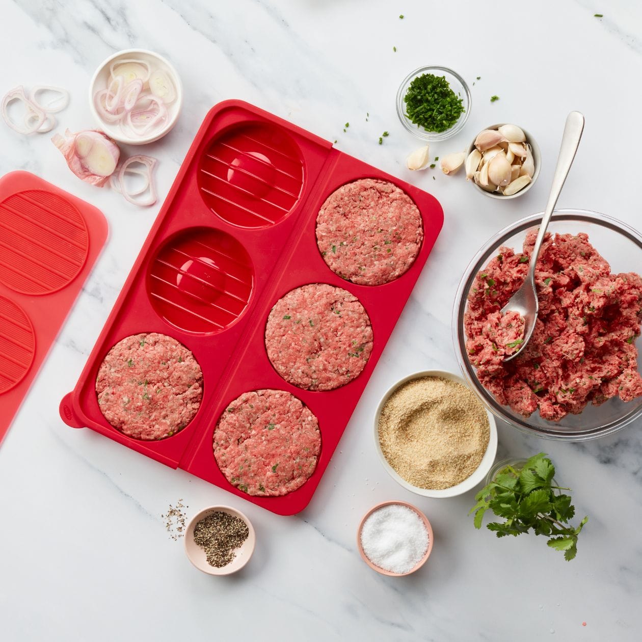 chef-n-fold-n-freeze-burger-mold-stampo-per-hamburger-congelabili image 1