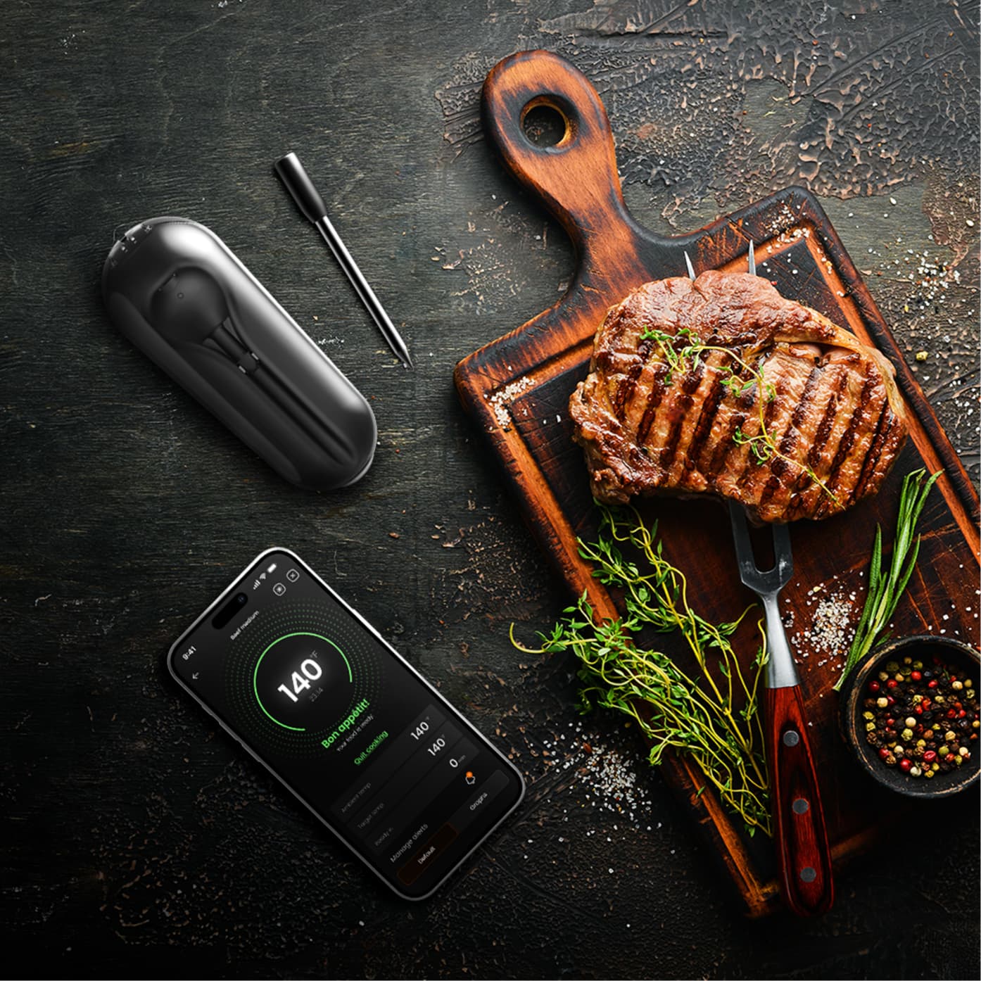 mastrad-meat-it-3-termometro-da-cucina-wireless-per-carne-sonda-bluetooth-con-3- image 2